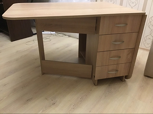 Стол-книжка Глория 606 М с ящиками дуб сонома фото покупателя 17