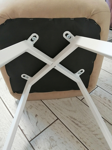 Комплект стульев Чилли 2 шт бежевый / черный фото покупателя 839