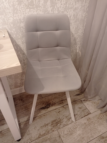 Стул на металлокаркасе Чилли К черный / зеленый фото покупателя 17