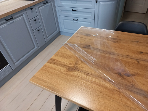 Стол Тринити Лофт 120 32 мм бетон / черный матовый фото покупателя 680