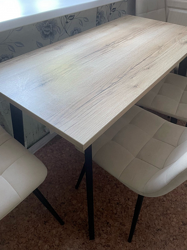 Деревянный стол Лота Лофт 120x75 дуб крафт табачный / черный матовый фото покупателя 328