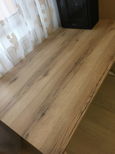 Деревянный стол Лота Лофт 140х80 черный матовый / бетон светлый фото покупателя 1019