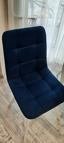 Стул на металлокаркасе Чилли синий / белый фото покупателя 1073