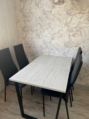 Деревянный стол Лота Лофт 140х80 дуб крафт табачный / черный матовый фото покупателя 789