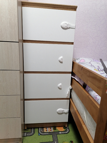 Комод Т-4р бетон / белый фото покупателя 1