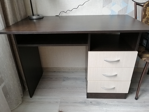 Стол письменный Бриз МДФ волна лайм / ясень светлый фото покупателя 244