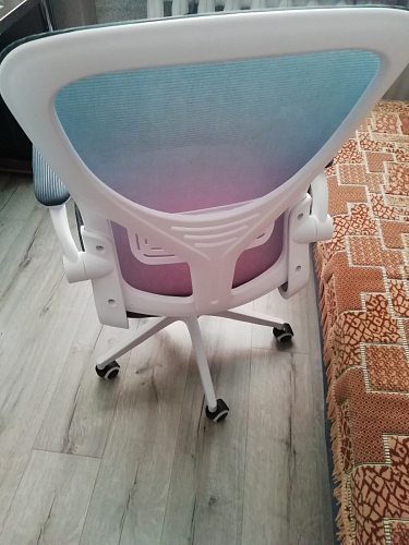 Компьютерное кресло Konfi gray / blue / white фото покупателя 93