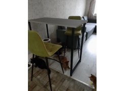 Барная стойка Дилан Лофт 120х40х90 бетон светлый фото покупателя 61