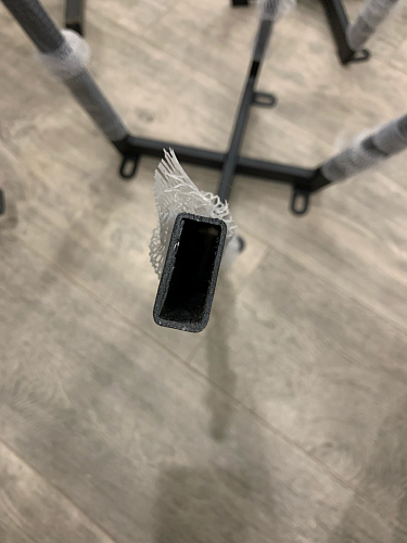 Стул на металлокаркасе Чилли синяя ткань / белый фото покупателя 1056