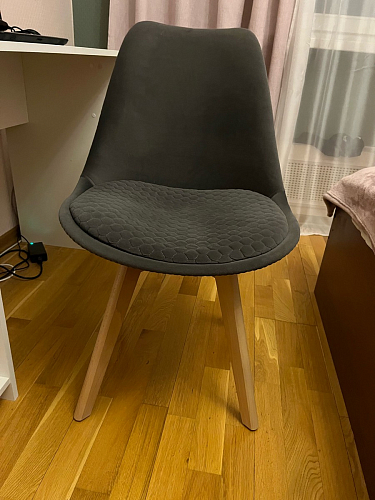 Стул Bonuss blue / wooden legs фото покупателя 140