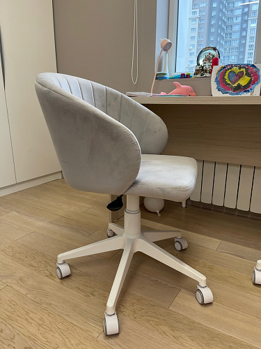 Компьютерное кресло Пард экокожа белый фото покупателя 222