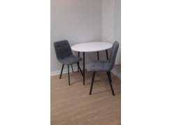 Стул на металлокаркасе Чилли светло-серый / черный фото покупателя 494