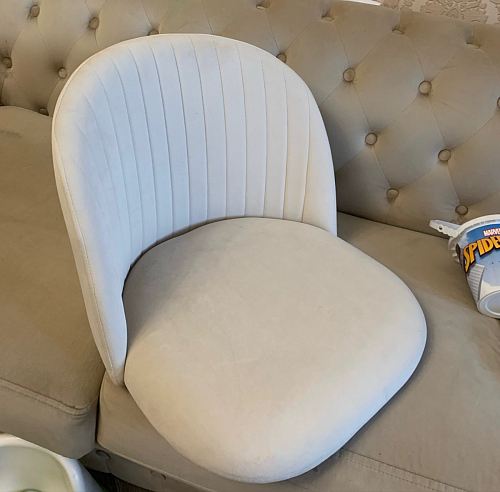 Стул на металлокаркасе Gabi 1 light blue / black / gold фото покупателя 753