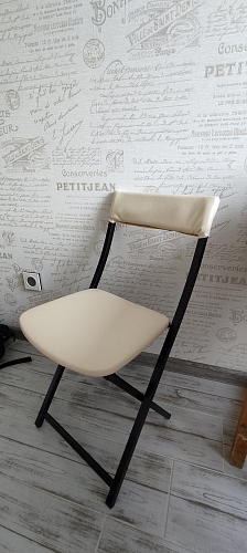 Стул на металлокаркасе Elevis белый полимер / темный мусс фото покупателя 1