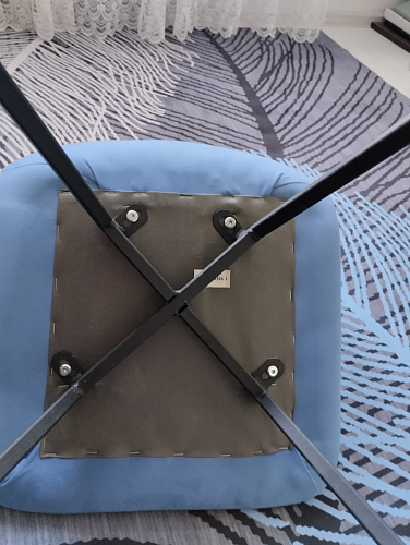 Стул на металлокаркасе Чилли бирюзовый / белый фото покупателя 94