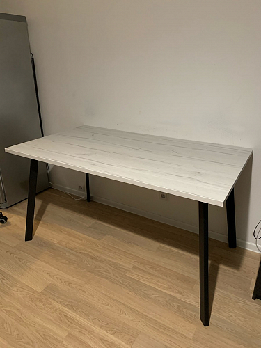 Стол Тринити Лофт 120 25 мм черный матовый / юта фото покупателя 95