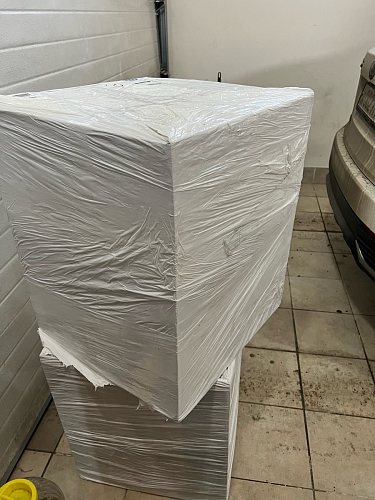 Стул на металлокаркасе Gabi 1 light blue / black / gold фото покупателя 60