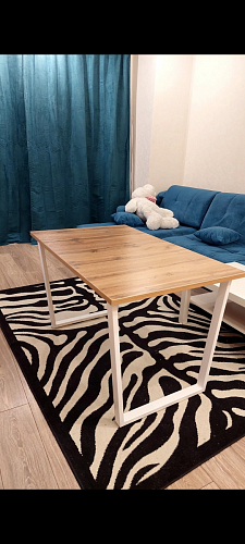 Деревянный стол Лота Лофт 120x75 дуб крафт табачный / черный матовый фото покупателя 293