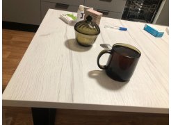 Стол Лота Лофт 140 25 мм черный матовый / бетон фото покупателя 363