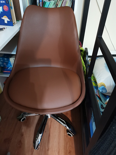 Компьютерное кресло Kolin с подушкой clear / white фото покупателя 388