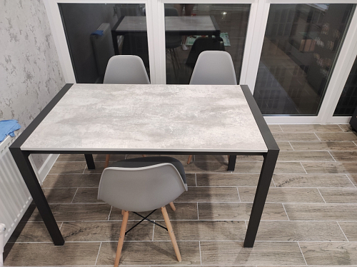 Стол Центавр дуб галифакс / черный матовый фото покупателя 31