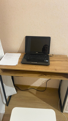 Письменный стол Лео Лофт черный матовый / дуб делано темный фото покупателя 21