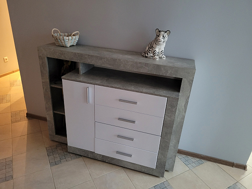 Комод Mирандa atelier / белый глянец фото покупателя 5