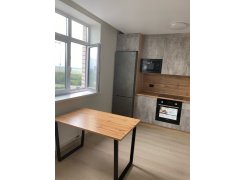 Стол Лота Лофт 140 25 мм черный матовый / дуб вотан фото покупателя 817