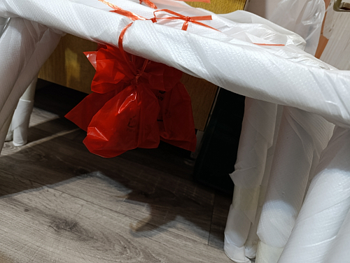 Стул на металлокаркасе Kora light blue / white фото покупателя 348