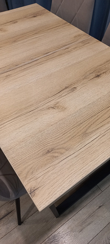 Деревянный стол Лота Лофт 140х80 черный матовый / бетон светлый фото покупателя 191