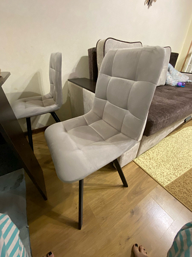 Стул на металлокаркасе Чилли синий / белый фото покупателя 947