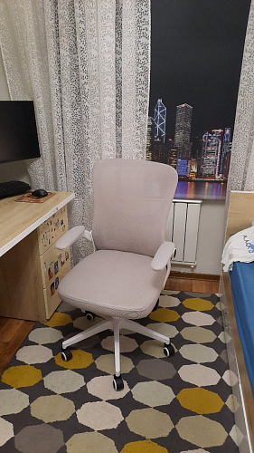 Компьютерное кресло Konfi light gray / blue / white фото покупателя 132