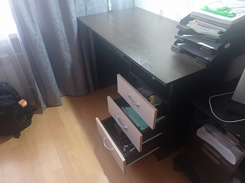 Стол письменный Бриз МДФ волна лайм / ясень светлый фото покупателя 100