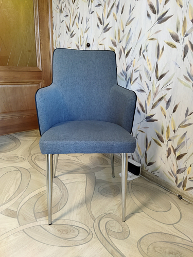 Стул на металлокаркасе Benza purple fabric фото покупателя 3