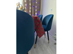 Стул на металлокаркасе Gabi 1 бежевый / черный с серебряными наконечниками фото покупателя 593