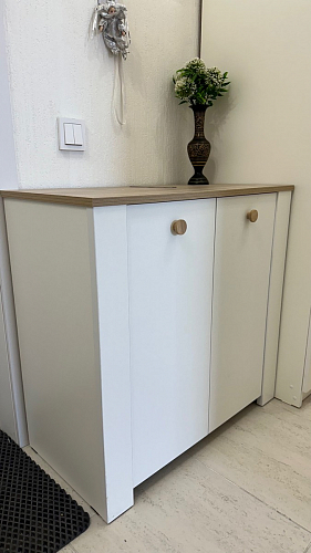 Комод Джастин 16.228.03 белый PE шагрень / дуб белый exclusive OW D4430 фото покупателя 2