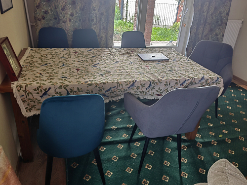 Стул на металлокаркасе Kora green / black фото покупателя 381