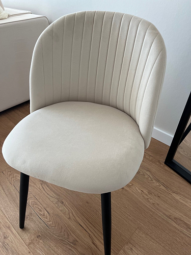 Стул на металлокаркасе Gabi 1 light purple / black фото покупателя 452