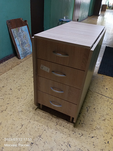 Стол-книжка Глория 606 М с ящиками дуб сонома фото покупателя 98