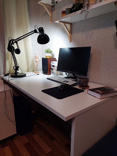 Компьютерный стол SG.406.OD 160х70х75 дуб темный фото покупателя 1