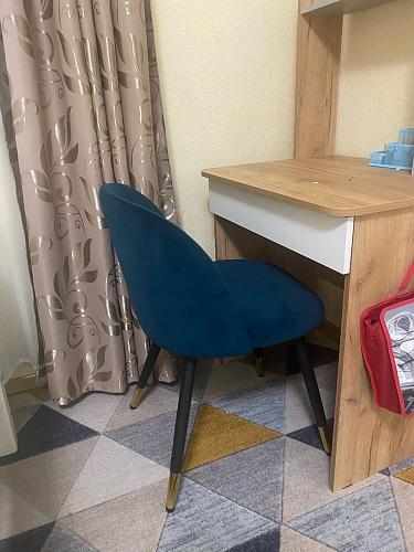 Стул на металлокаркасе Gabi latte / gold / black фото покупателя 81