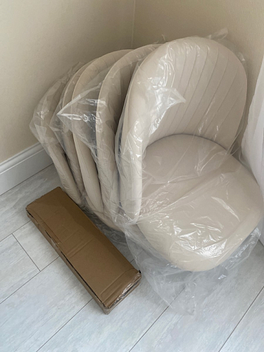 Стул на металлокаркасе Gabi 1 light purple / black фото покупателя 506