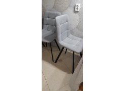 Стул на металлокаркасе Чилли светло-серый / черный фото покупателя 467