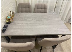 Стол Лота Лофт 140 25 мм юта / белый матовый фото покупателя 945