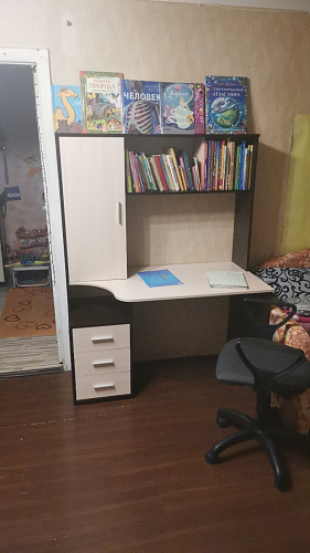 Стол компьютерный КСТ-16 бетон / белый фото покупателя 103