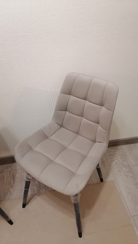 Стул на металлокаркасе Челси бежевый / белый каркас фото покупателя 232