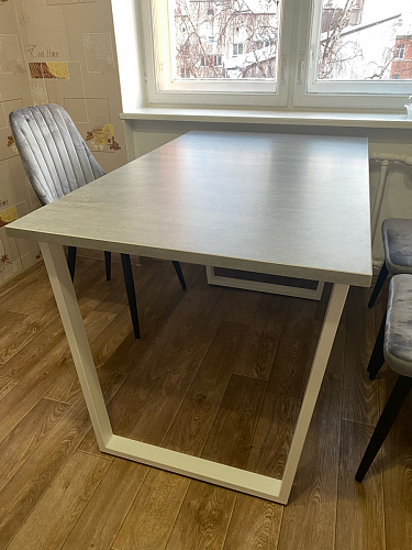 Стол раскладной Лота Лофт 120 25 мм юта / черный матовый фото покупателя 341