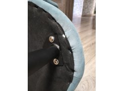 Стул на металлокаркасе Gabi blue / black фото покупателя 766