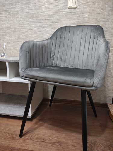 Стул на металлокаркасе Slam dark beige фото покупателя 130