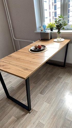 Деревянный стол Лота Лофт 140х80 белый матовый / бетон светлый фото покупателя 95